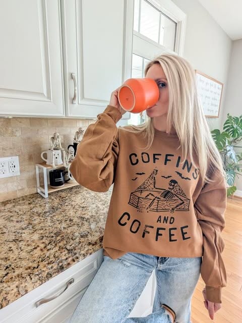 Coffins and Coffee Pullover