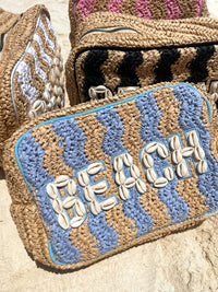 Beach XL Makeup Bag with Puka Shells