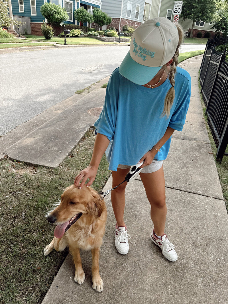 Busy Walking My Dog. Vintage Trucker Hat