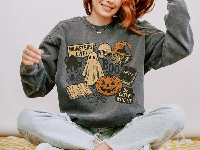 Monsters Live Here Crewneck