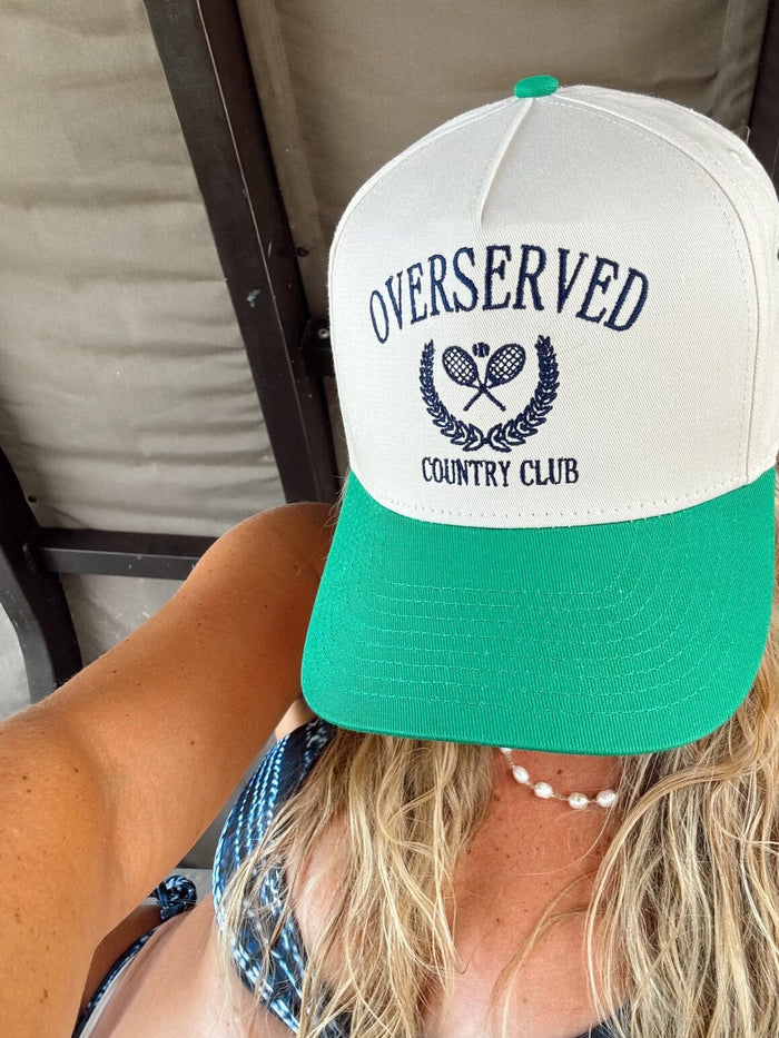 Overserved Country Club - Green Vintage Trucker Hat