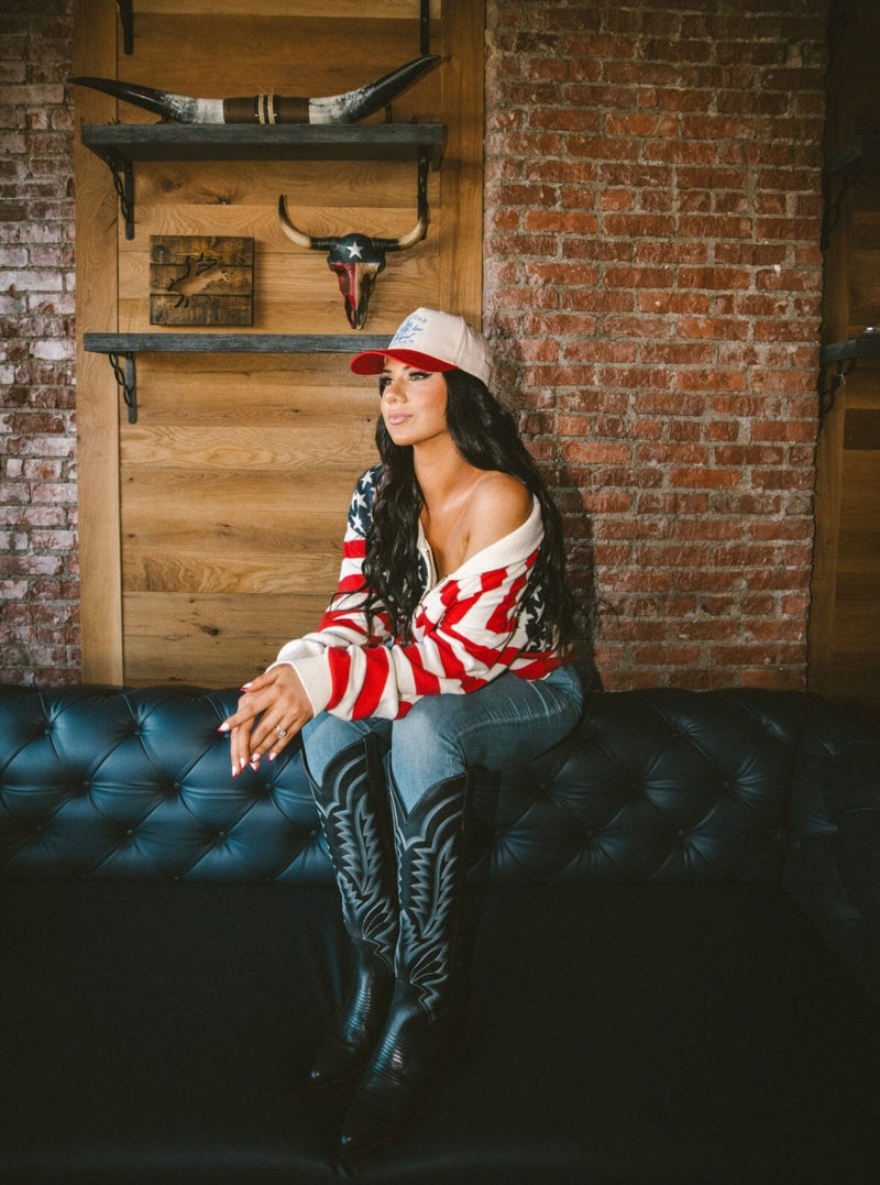 American Cowgirl - Red Vintage Trucker Hat