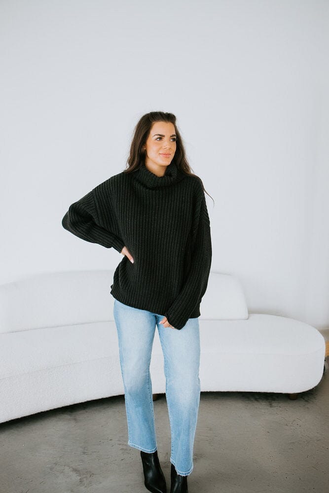 Amherst Funnel Neck Sweater by Lily and Lottie