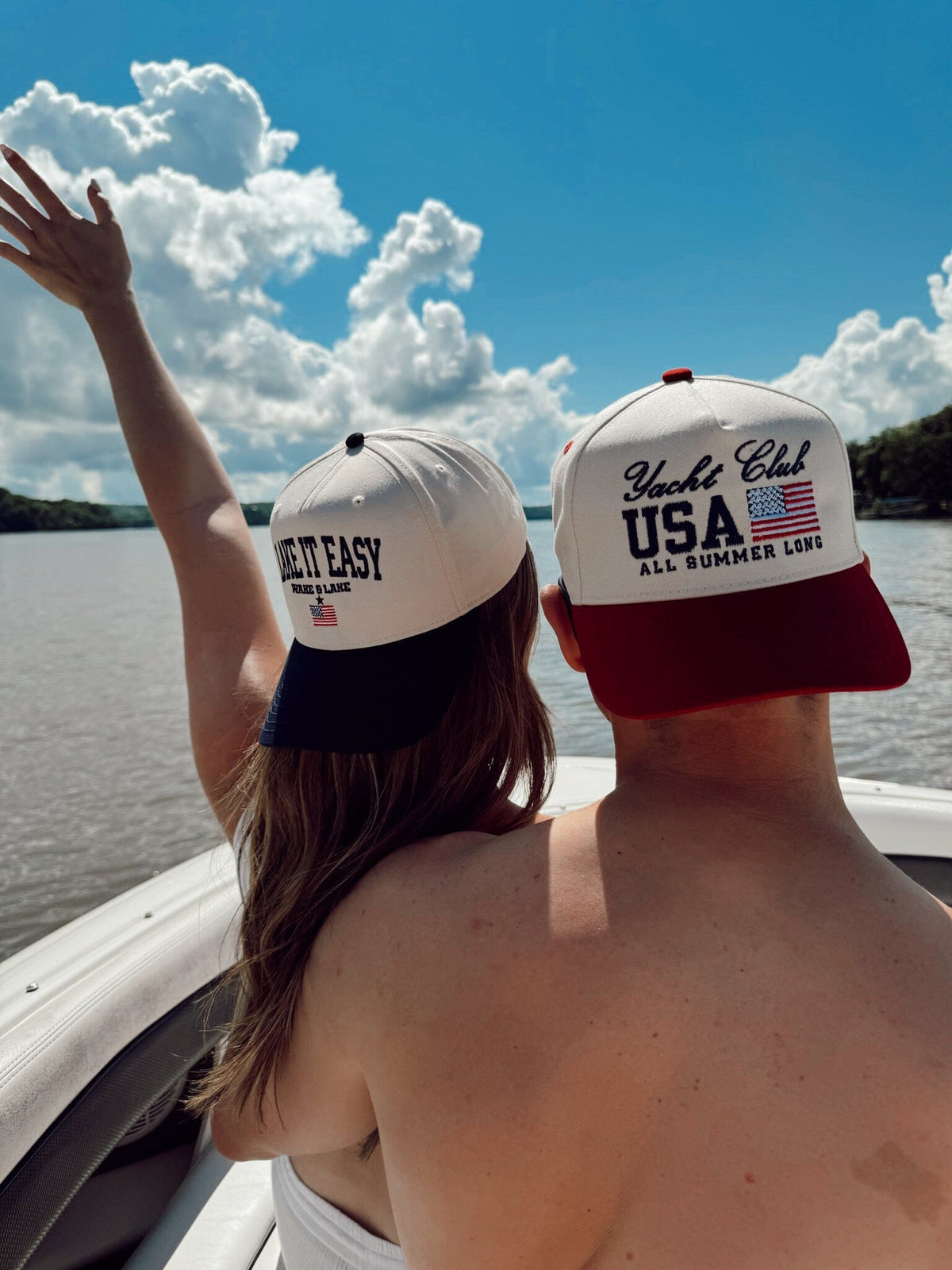 Yacht Club USA Vintage Trucker Hat