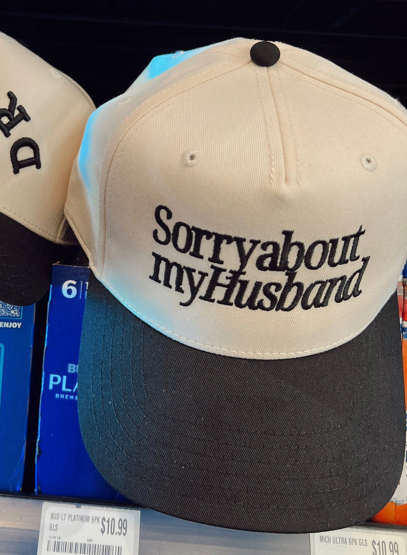 Sorry about my Husband / Wife Vintage Trucker Hat