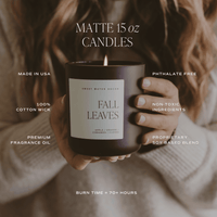 Cozy Season Soy Candle - Brown Matte Jar - 15 oz