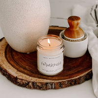 Farmhouse Soy Candle - Clear Jar - 9 oz