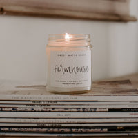 Farmhouse Soy Candle - Clear Jar - 9 oz