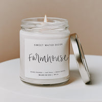 Farmhouse Soy Candle - Clear Jar - 9 oz