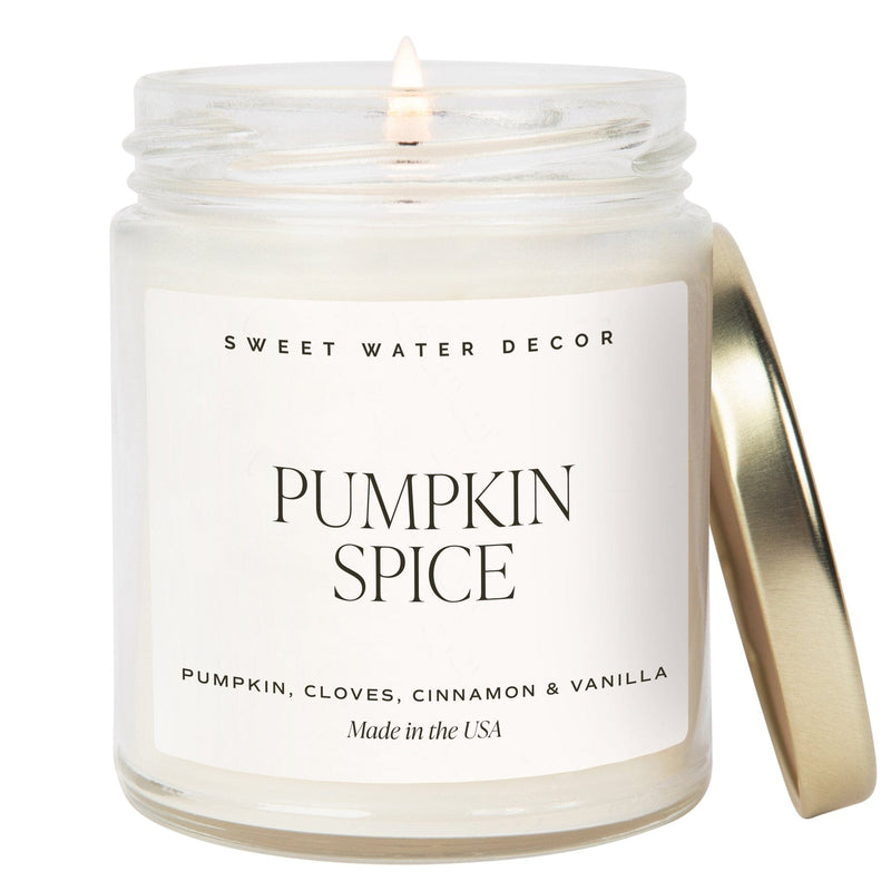 Pumpkin Spice Soy Candle | 9oz. Clear Jar