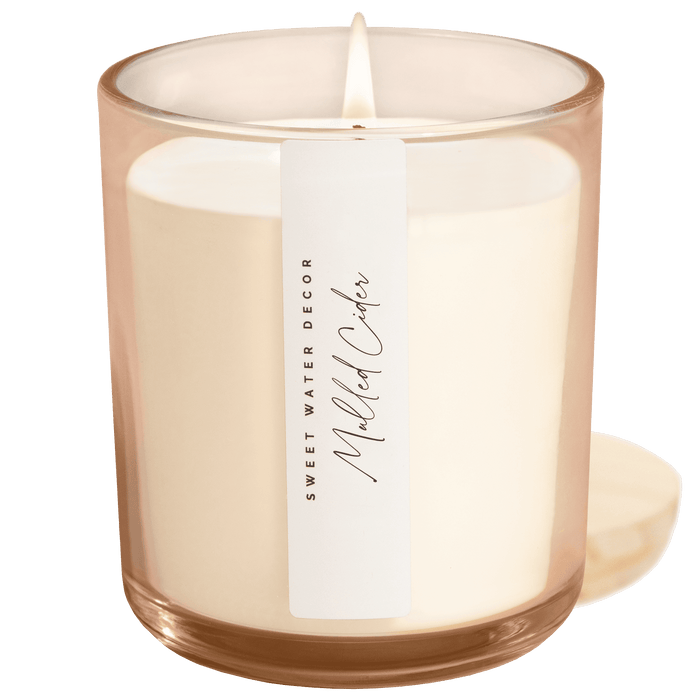 Mulled Cider Soy Candle - Tinted Glass Jar - 12 oz