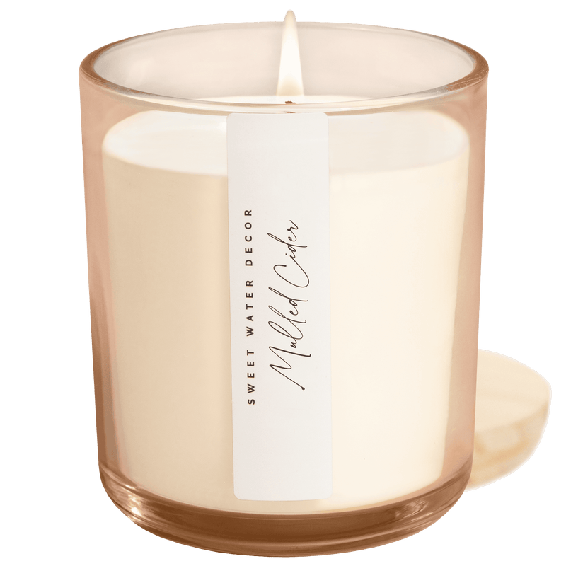 Mulled Cider Soy Candle - Tinted Glass Jar - 12 oz