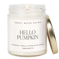 Hello Pumpkin Soy Candle - Clear Jar - 9 oz