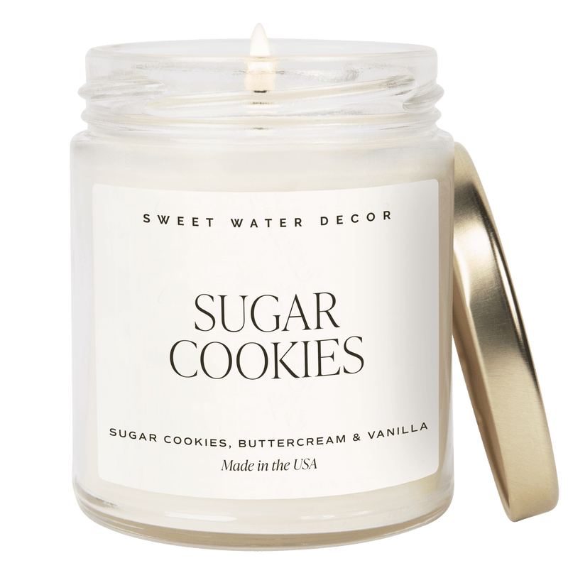 Sugar Cookies Soy Candle - Clear Jar - 9 oz