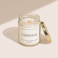 Farmhouse Soy Candle - Clear Jar - 9 oz