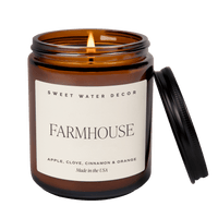 Farmhouse Soy Candle - Amber Jar - 9 oz