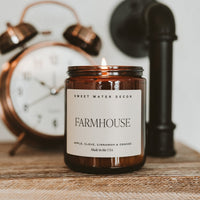 Farmhouse Soy Candle - Amber Jar - 9 oz