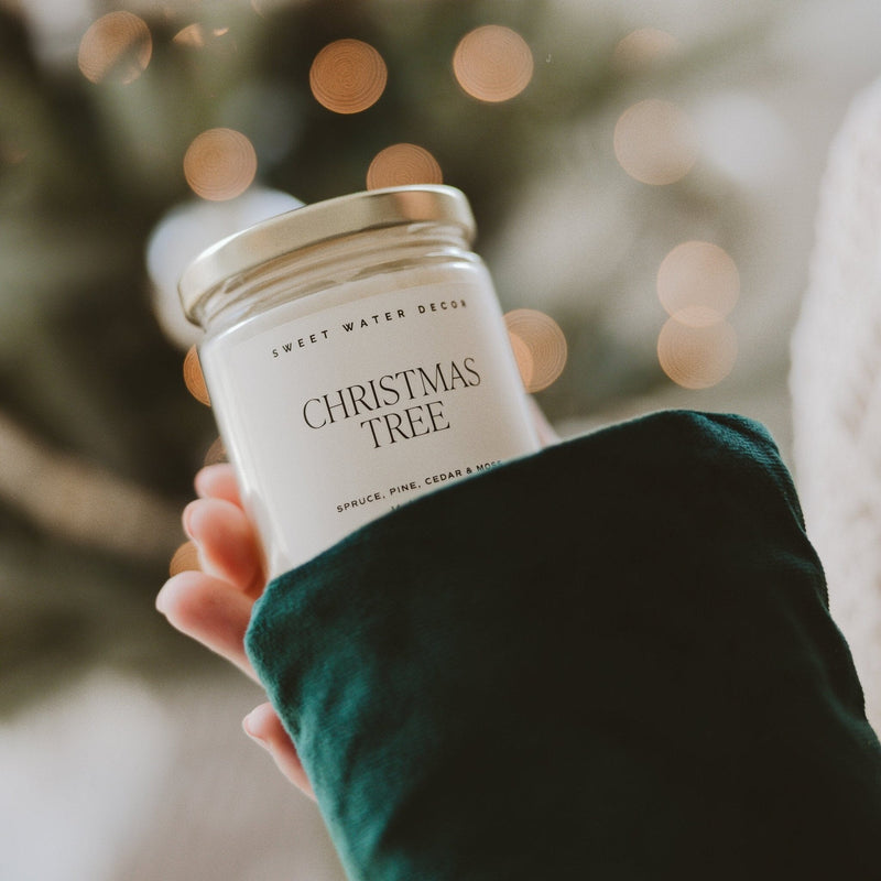 Christmas Tree Soy Candle - Clear Jar - 9 oz