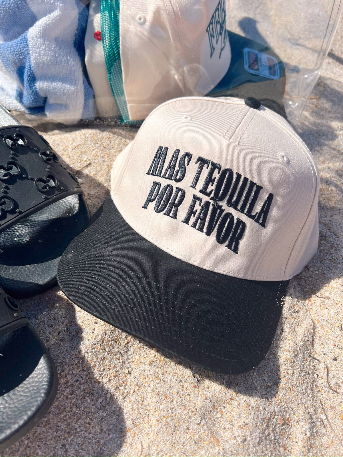 Mas Tequila Por Favor Vintage Trucker Hat