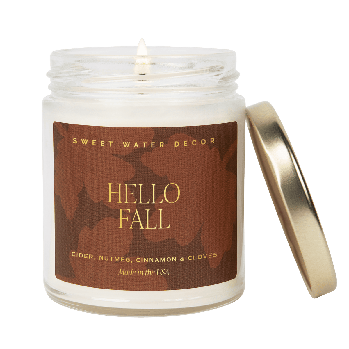 Hello Fall Soy Candle | 9oz. Clear Jar