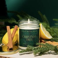 Christmas Tree Soy Candle - Clear Jar - 9 oz