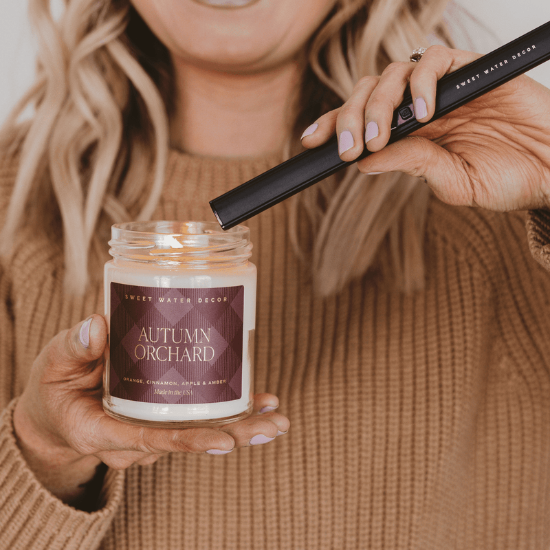 Autumn Orchard Soy Candle | 9oz. Clear Jar (Mulled Cider)