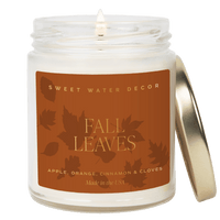 Fall Leaves Soy Candle | 9oz. Clear Jar