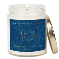 Let It Snow Soy Candle | 9oz. Clear Jar