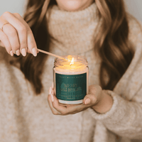 Merry and Bright Soy Candle | 9oz. Clear Jar