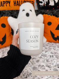 Cozy Season Soy Candle - Tan Matte Jar - 15 oz