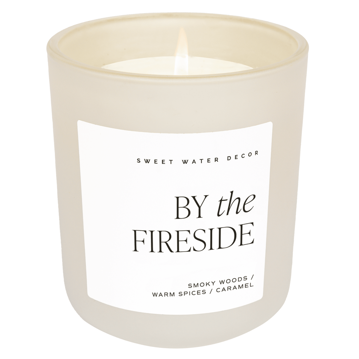 By The Fireside Soy Candle - Tan Matte Jar - 15 oz