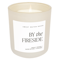 By The Fireside Soy Candle - Tan Matte Jar - 15 oz