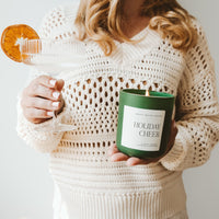 Holiday Cheer Soy Candle - Green Matte Jar - 15 oz