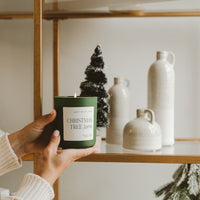 Christmas Tree Farm Soy Candle - Green Matte Jar - 15 oz