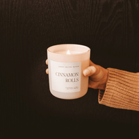 Cinnamon Rolls Soy Candle - Tan Matte Jar - 15 oz