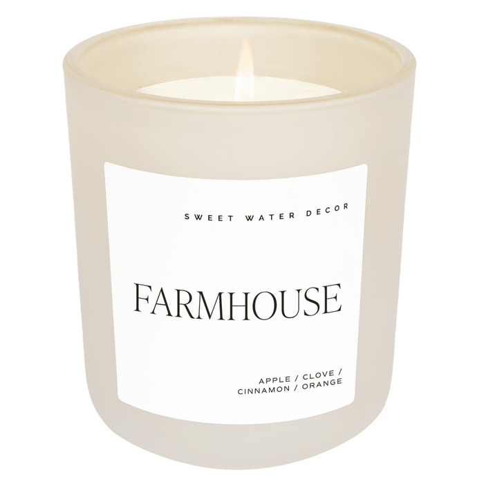 Farmhouse Soy Candle - Tan Matte Jar - 15 oz