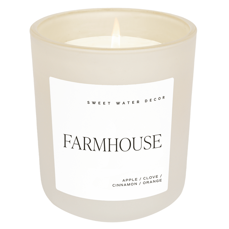 Farmhouse Soy Candle - Tan Matte Jar - 15 oz