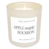 Apple Maple Bourbon Soy Candle - Tan Matte Jar - 15 oz (Sunday Brunch)