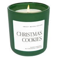 Christmas Cookies Soy Candle - Green Matte Jar - 15 oz (Sugar Cookies)