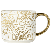 Spiderwebs 14oz. Gold Handle Coffee Mug