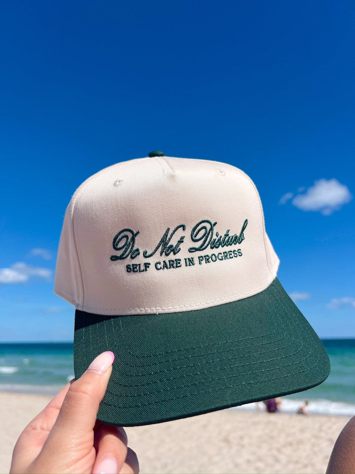 Do Not Disturb Self Care in Progress - Green Vintage Trucker Hat