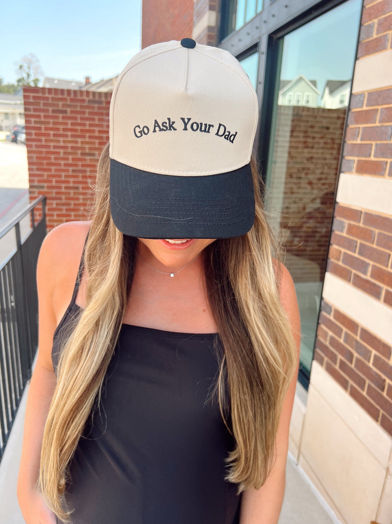 Go Ask Your Dad. Vintage Trucker Hat - PREORDER
