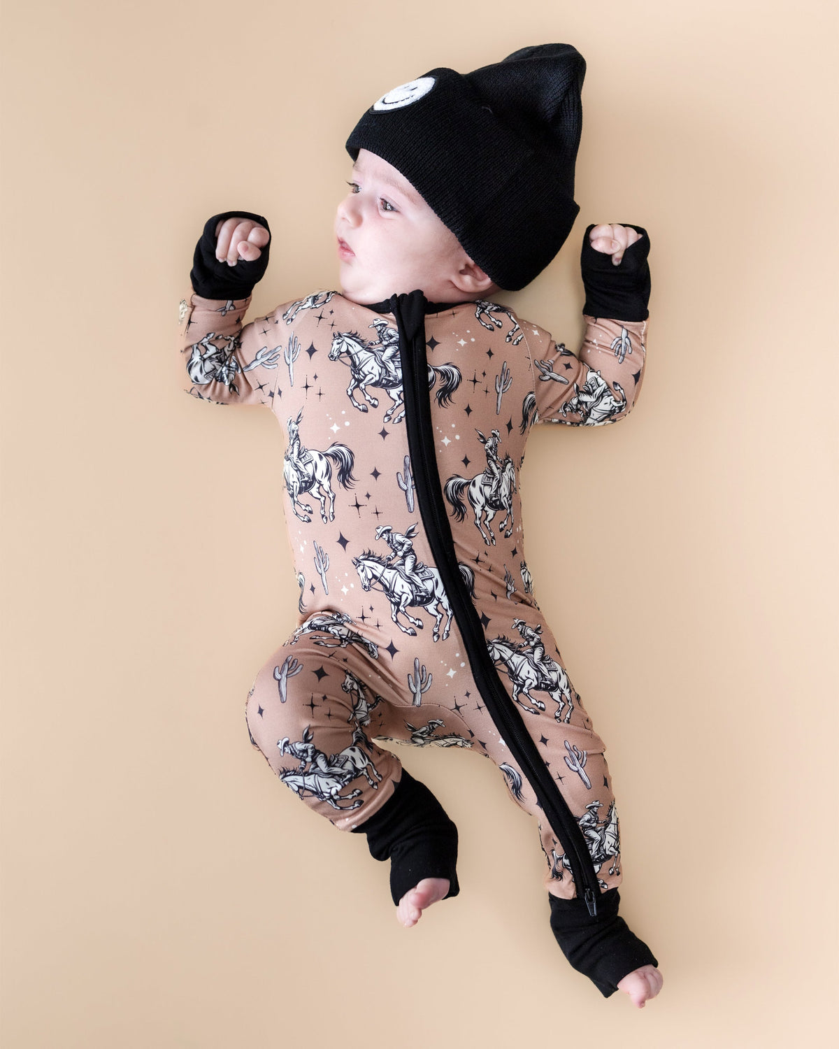 Bamboo Zip Romper | Desert Cowboy