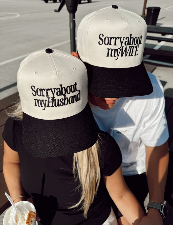 Sorry about my Husband / Wife Vintage Trucker Hat