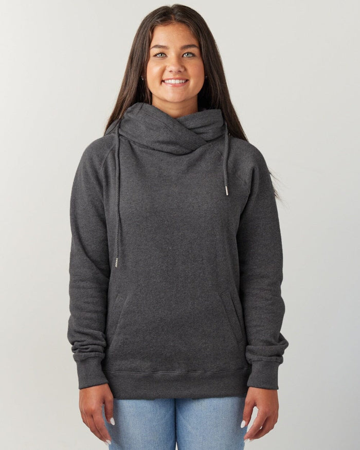 BLANK Charcoal Funnel Pullover Hood