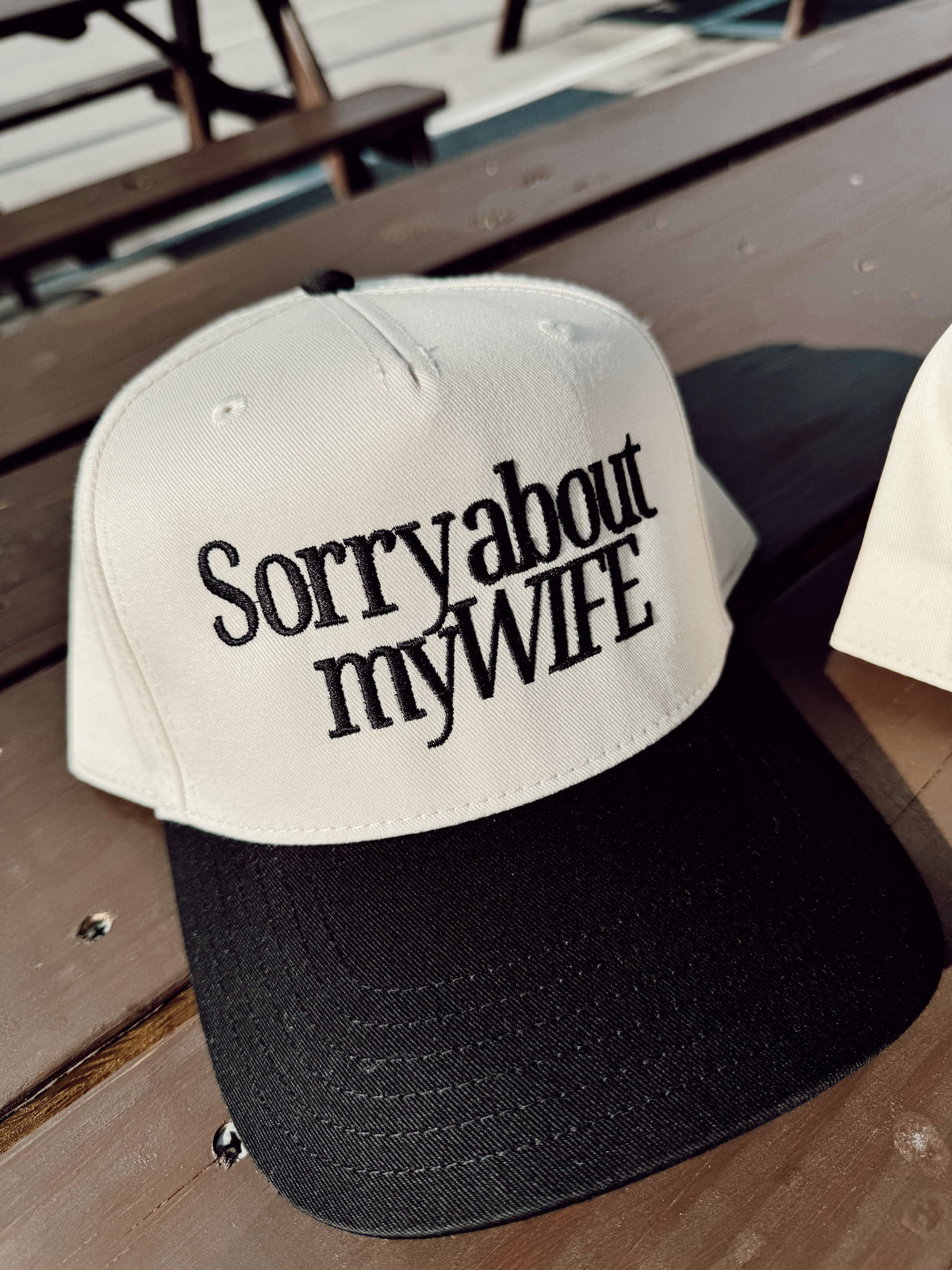 Sorry about my Husband / Wife Vintage Trucker Hat