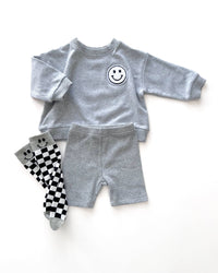 Biker Shorts Set | Gray