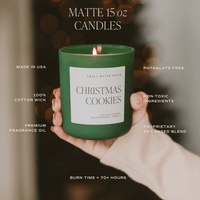 Santa's Workshop Soy Candle - Green Matte Jar - 15 oz (Merry and Bright)