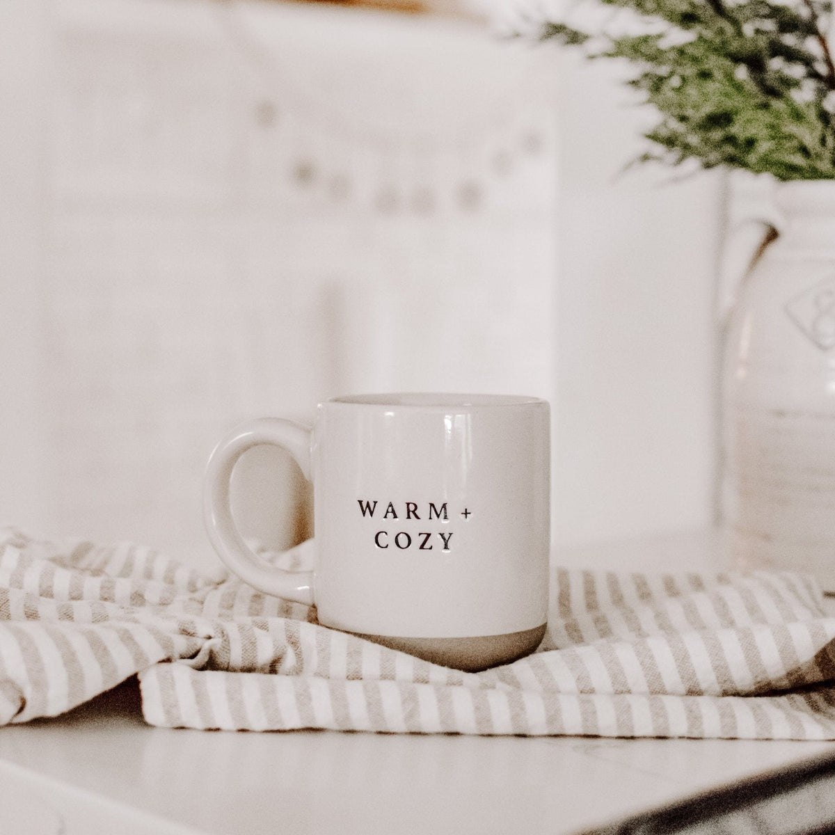 Warm and Cozy 14oz. Stoneware Coffee Mug