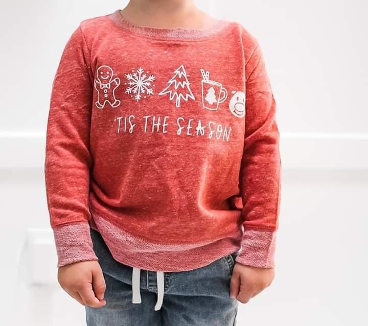 Xmas Tis the Season Child Sweater